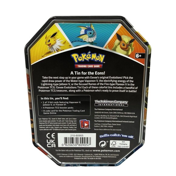 Pokémon TCG Trading Card Mixed Lot of 370 Modern Cards in Collectible Tin - Picture 13 of 13